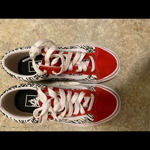 Red, Black & White Vans